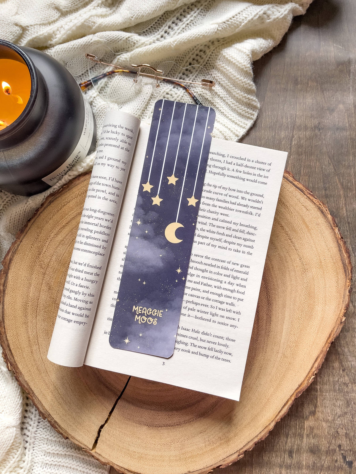 Falling Stars Celestial Bookmark