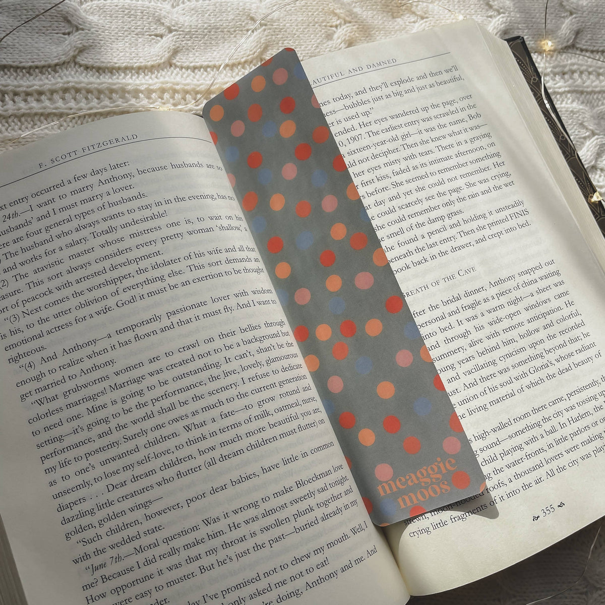 I'd Rather Be Reading Polka Dot Bookmark