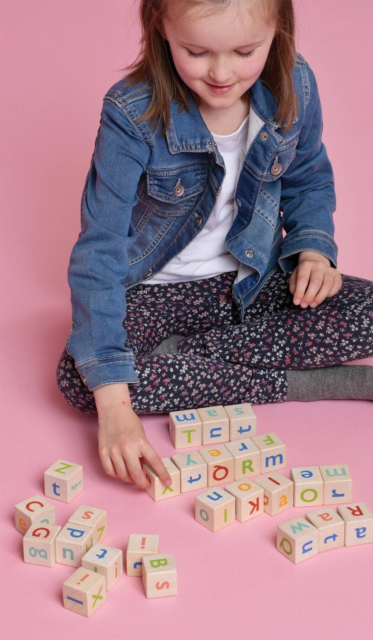 Mentari Wooden Alphabet Spelling Blocks