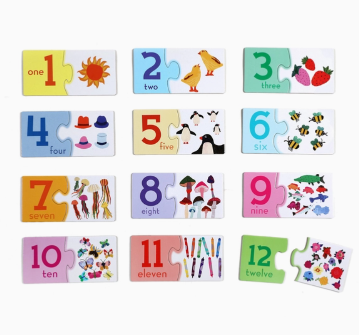 Eeboo Preschool Numbers Puzzle Pairs