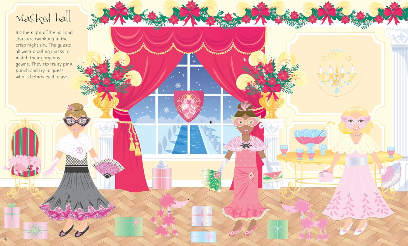 Usborne Sticker Dolly Dressing Christmas