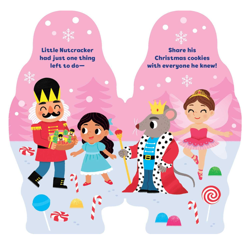 Little Nutcracker Shaped Board Book
