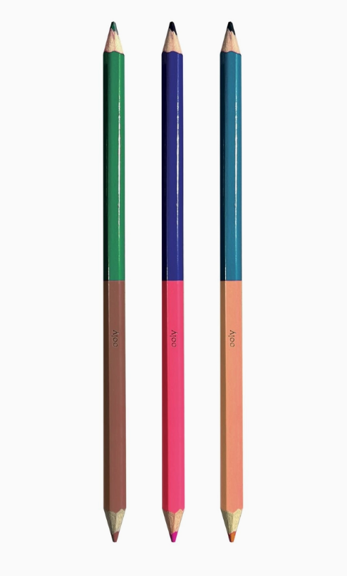 OOLY 2 of A Kind Double-Ended Colored Pencils