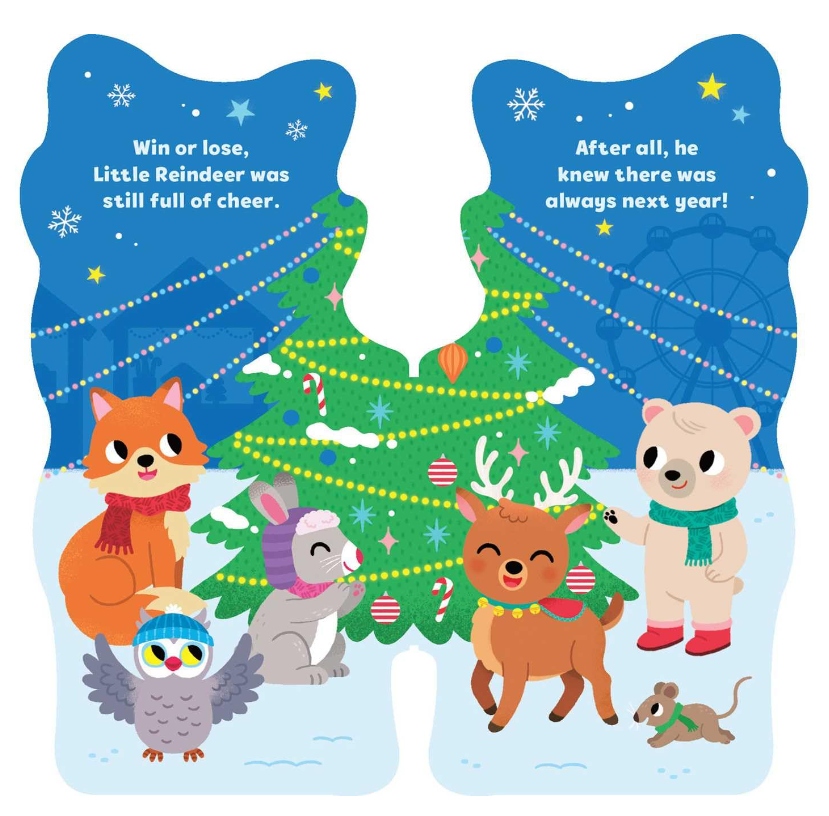 Little Reindeer Shaped Board Book