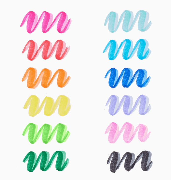 OOLY Dual Tone Double Ended Brush Markers