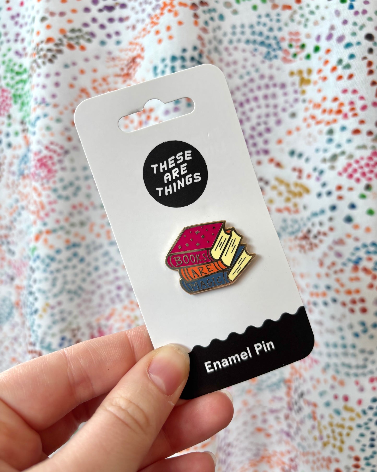 Books Are Magic Enamel Pin