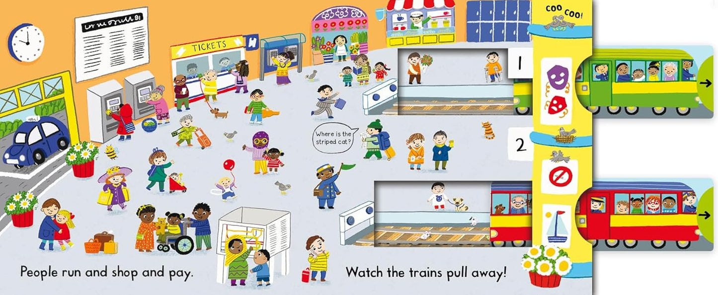 Busy Trains: Push, Pull, Slide