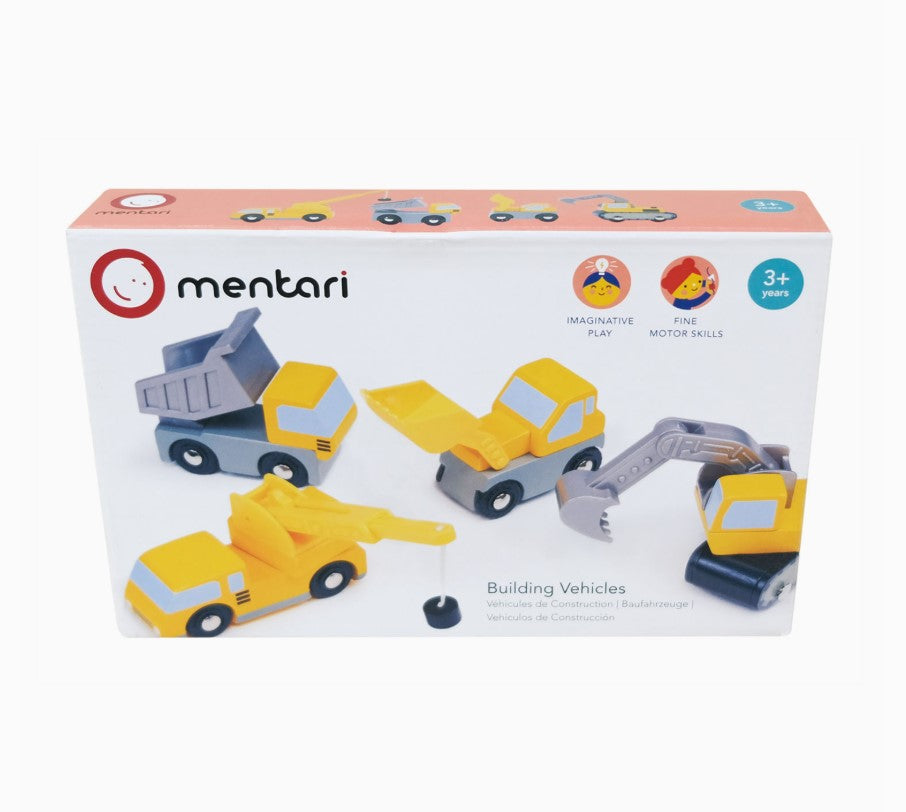 4-Piece Kids' Construction Vehicle Toy Set
