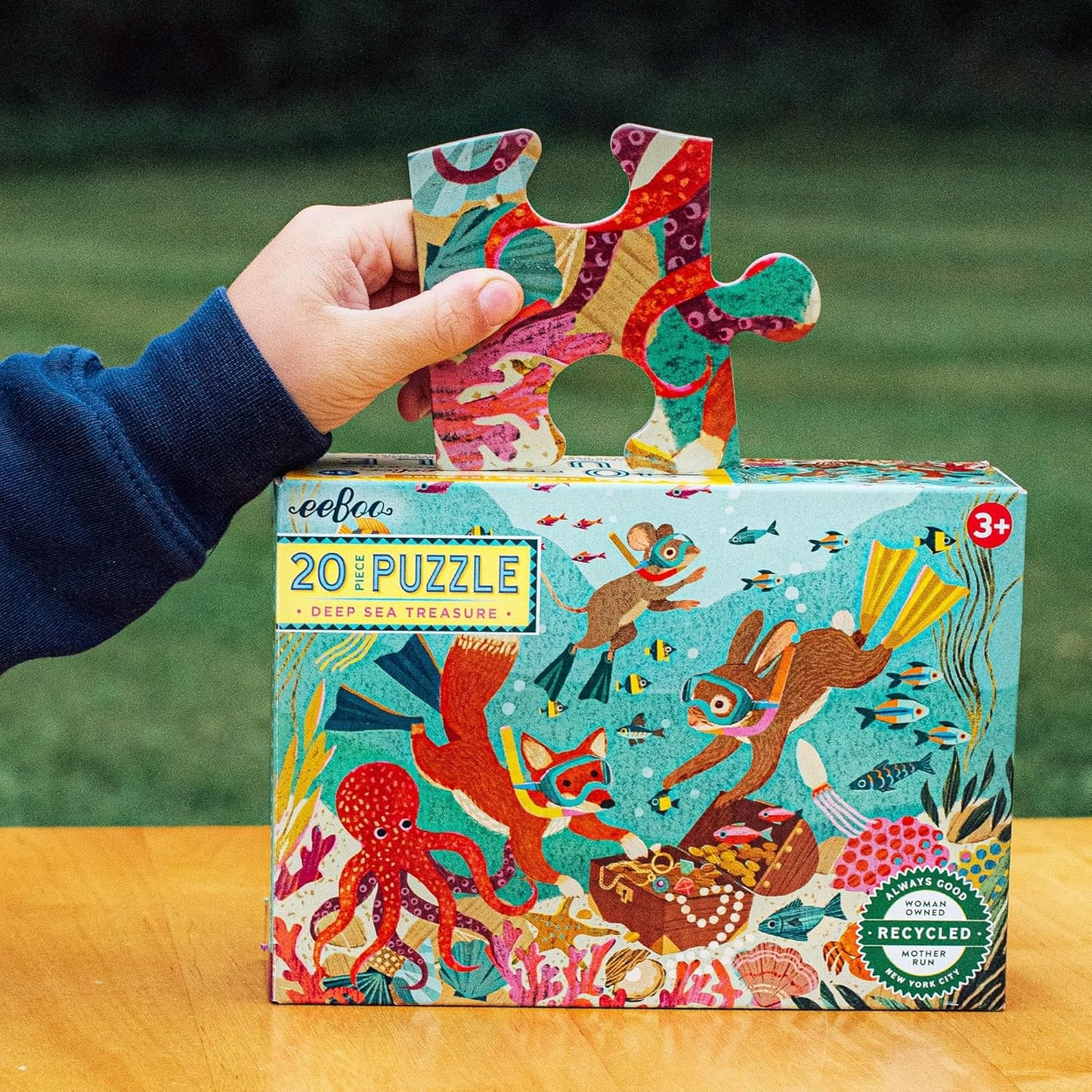 Eeboo 20 Piece Puzzle - Deep Sea Treasure