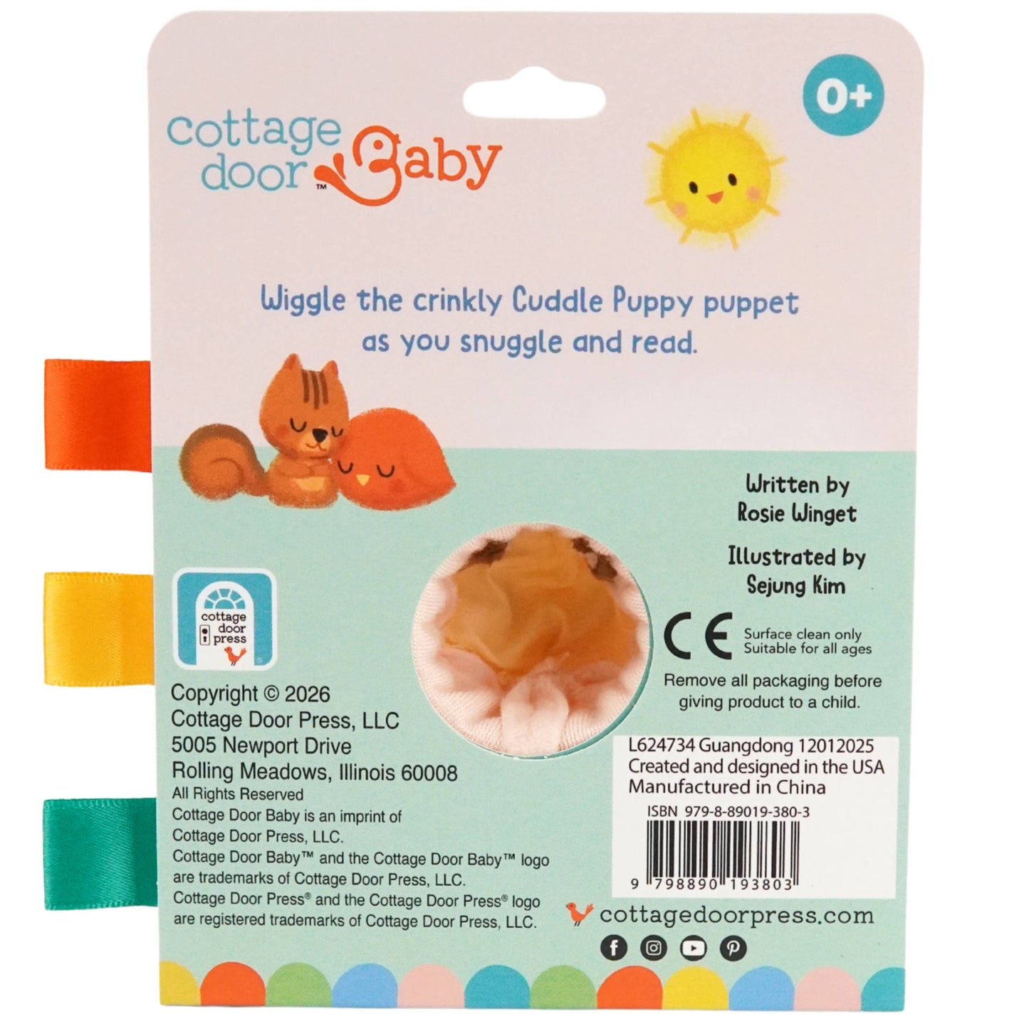 Crinkle Puppet Book: Cuddle Puppy