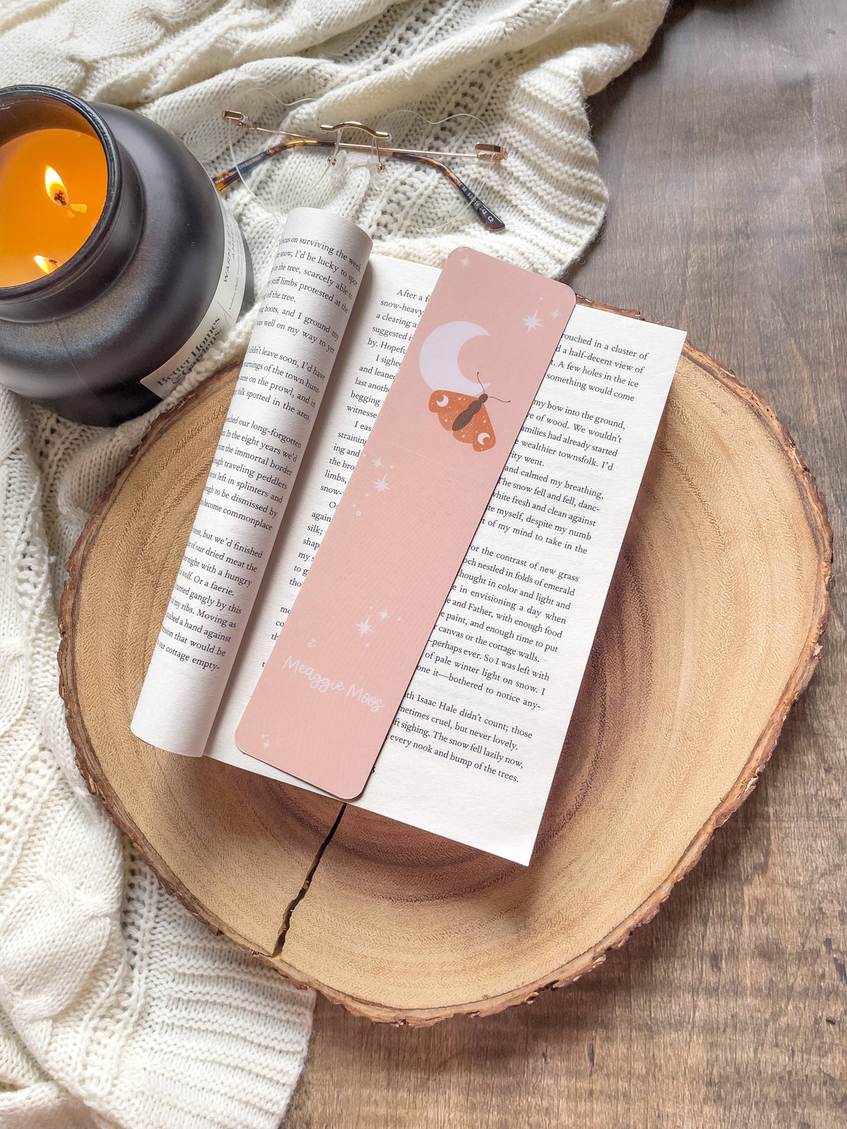 Sunrise Celestial Moths Bookmark