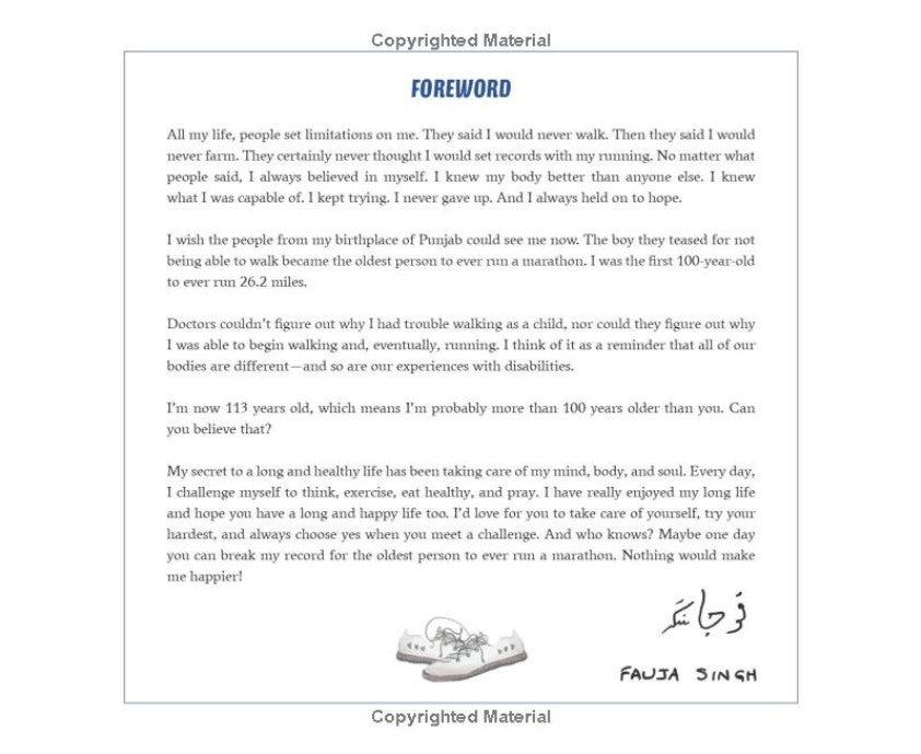 Fauja Singh Keeps Going: The True Story of the Oldest Person to Ever Run a Marathon