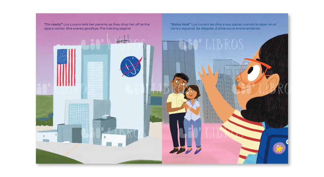 Luz Lucero, Niña Astronauta: English and Spanish