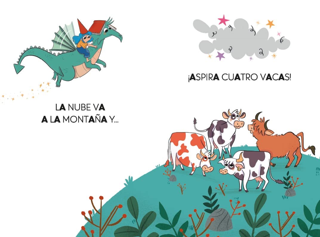 Phonics in Spanish - Ana, El Dragón Y La Nube Aspirador