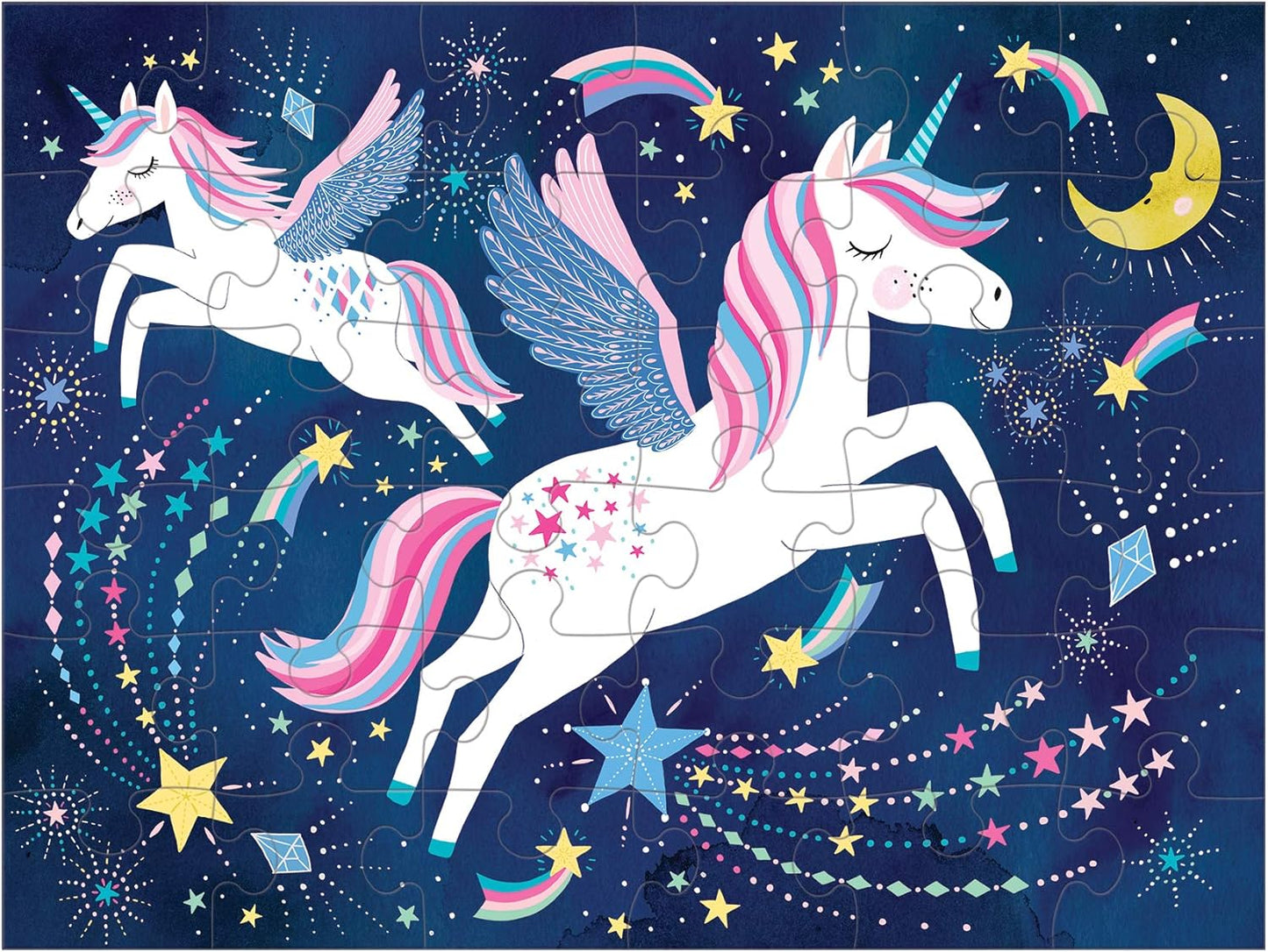 36 Piece Puzzle to Go: Unicorn Magic