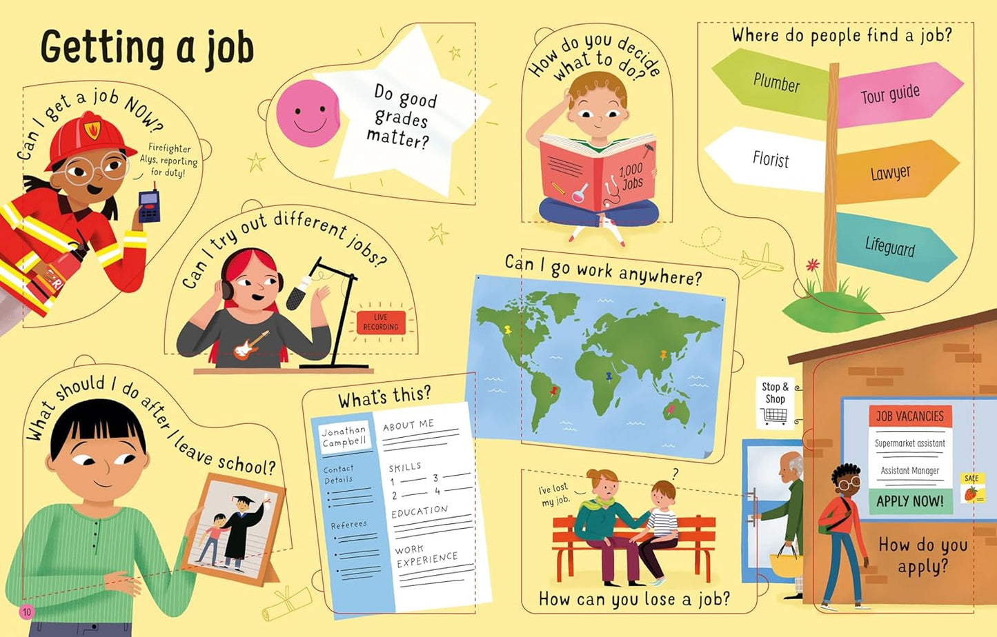 Usborne Lift-The-Flap Questions and Answers about Jobs