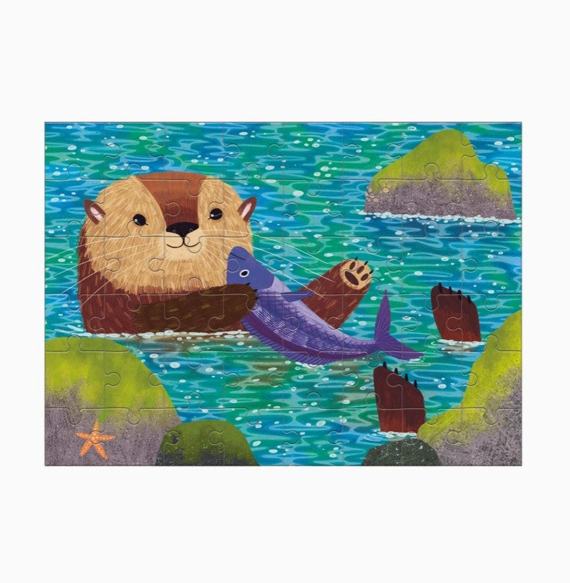 Mudpuppy 48 Piece Mini Puzzle: Sea Otter