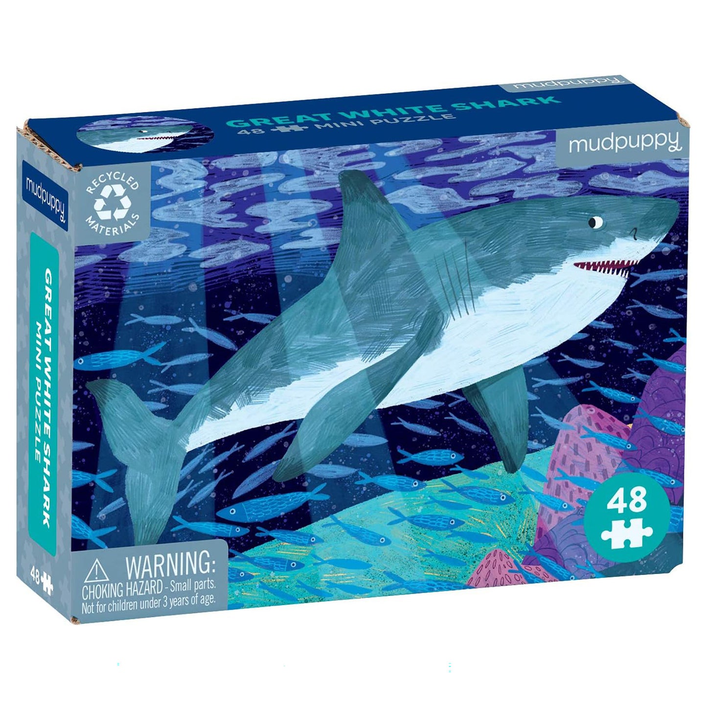 Mudpuppy Mini Puzzle: Great White Shark