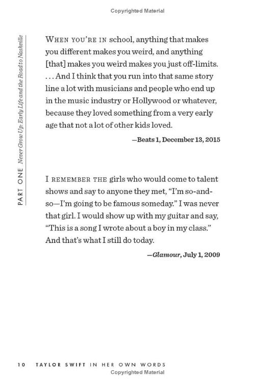 Taylor Swift: In Her Own Words: Young Reader Edition