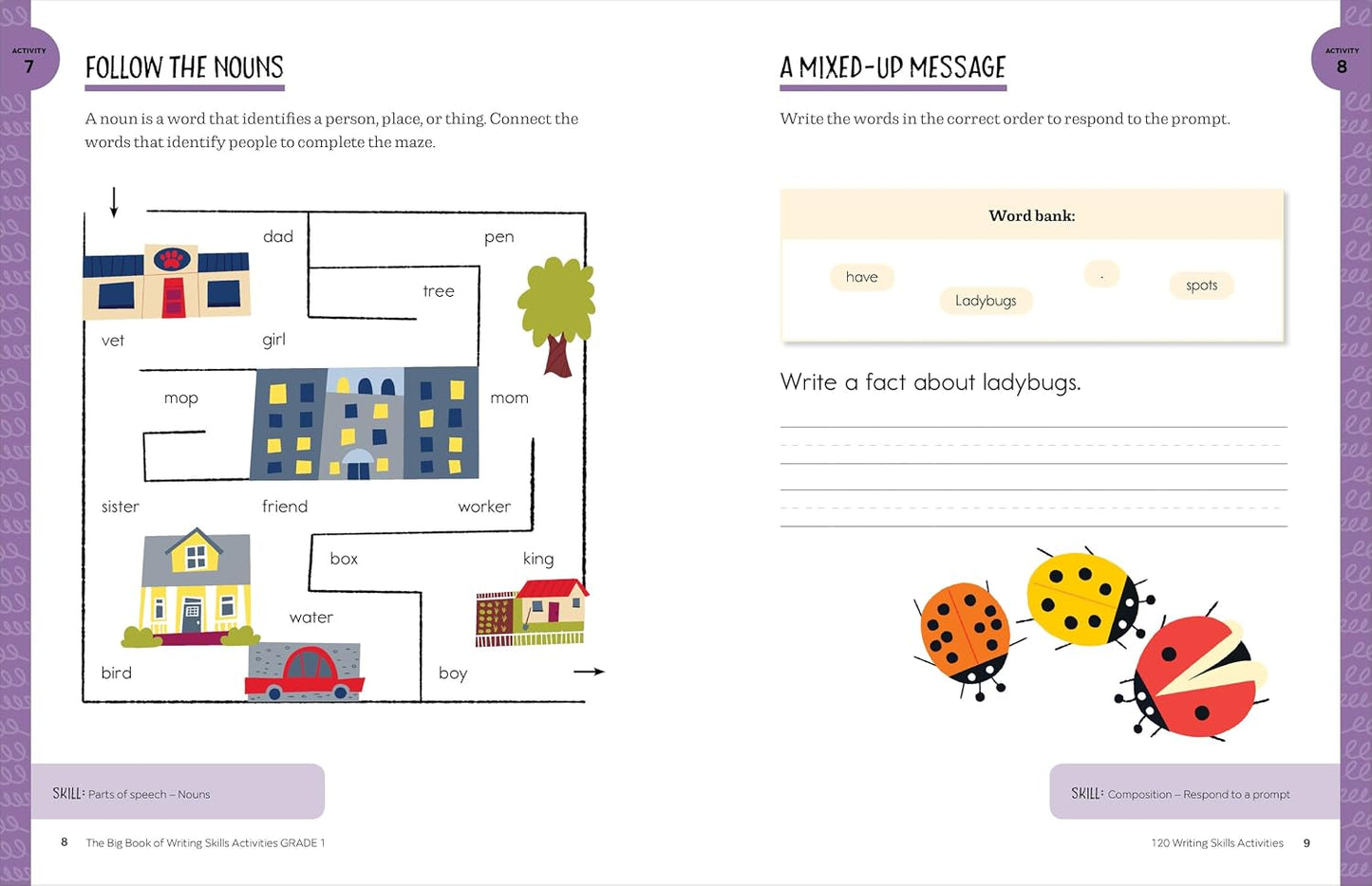 Big Book of Writing Skills Activities, Grade 1
