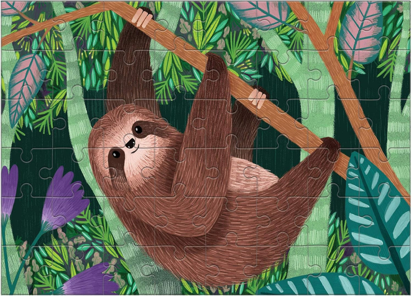 Mudpuppy Mini Puzzle: Three-Toed Sloth