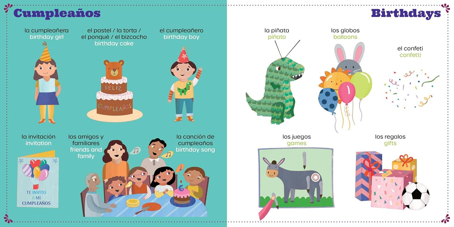 Tons of Palabras: Fiestas: An English & Spanish Book