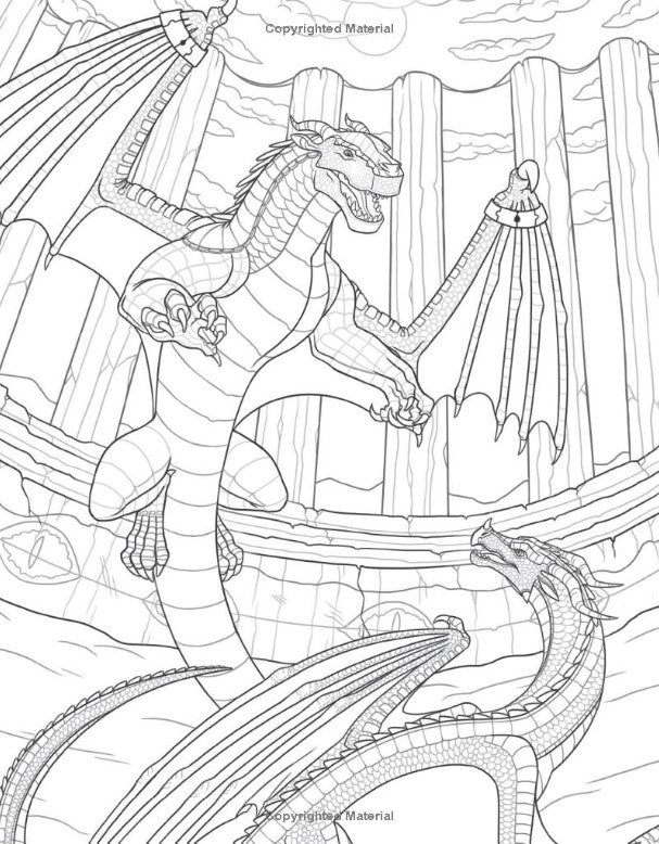 Official Wings of Fire Coloring Book