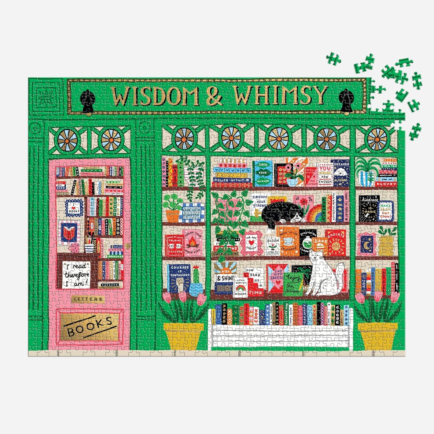 Wisdom & Whimsy Bookshop 1,000 Piece Puzzle
