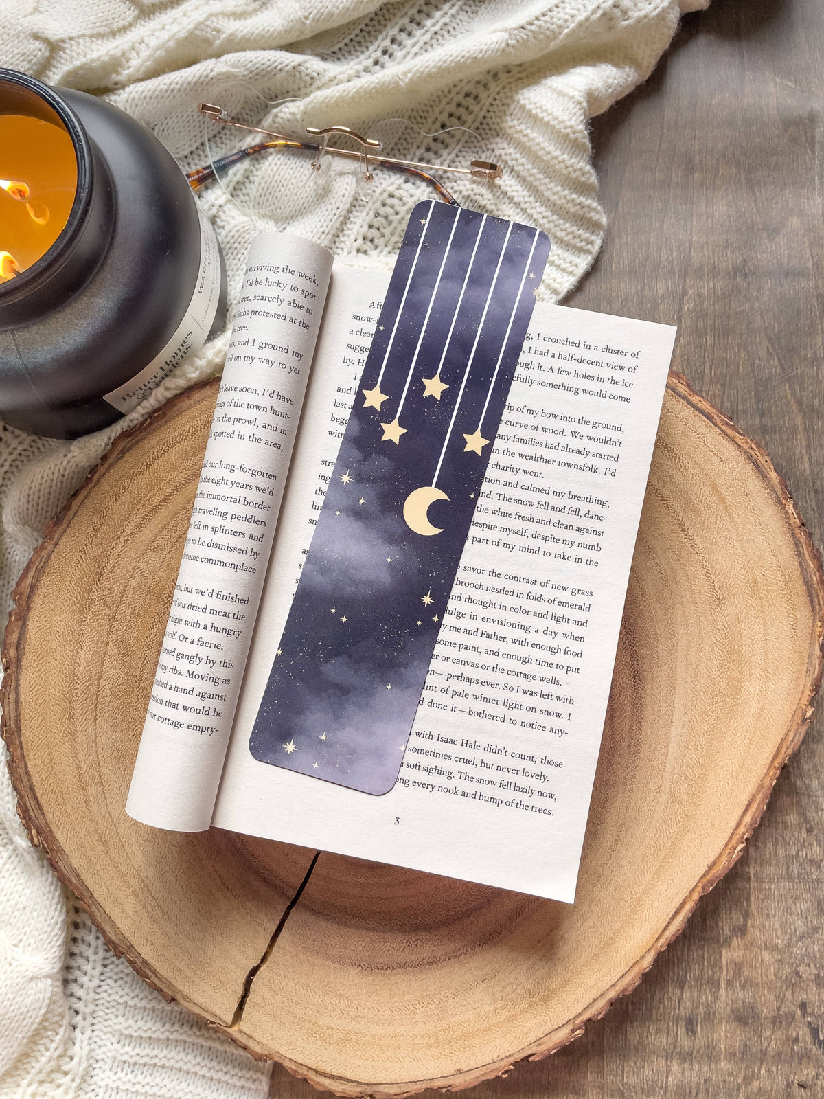 Falling Stars Celestial Bookmark