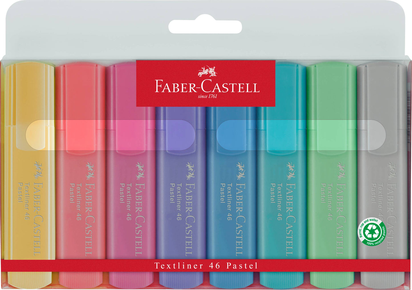 Highlighters, Pastel - Wallet of 8