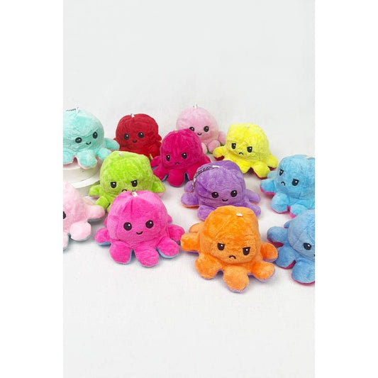 Reversible Octopus Plushie Keychain