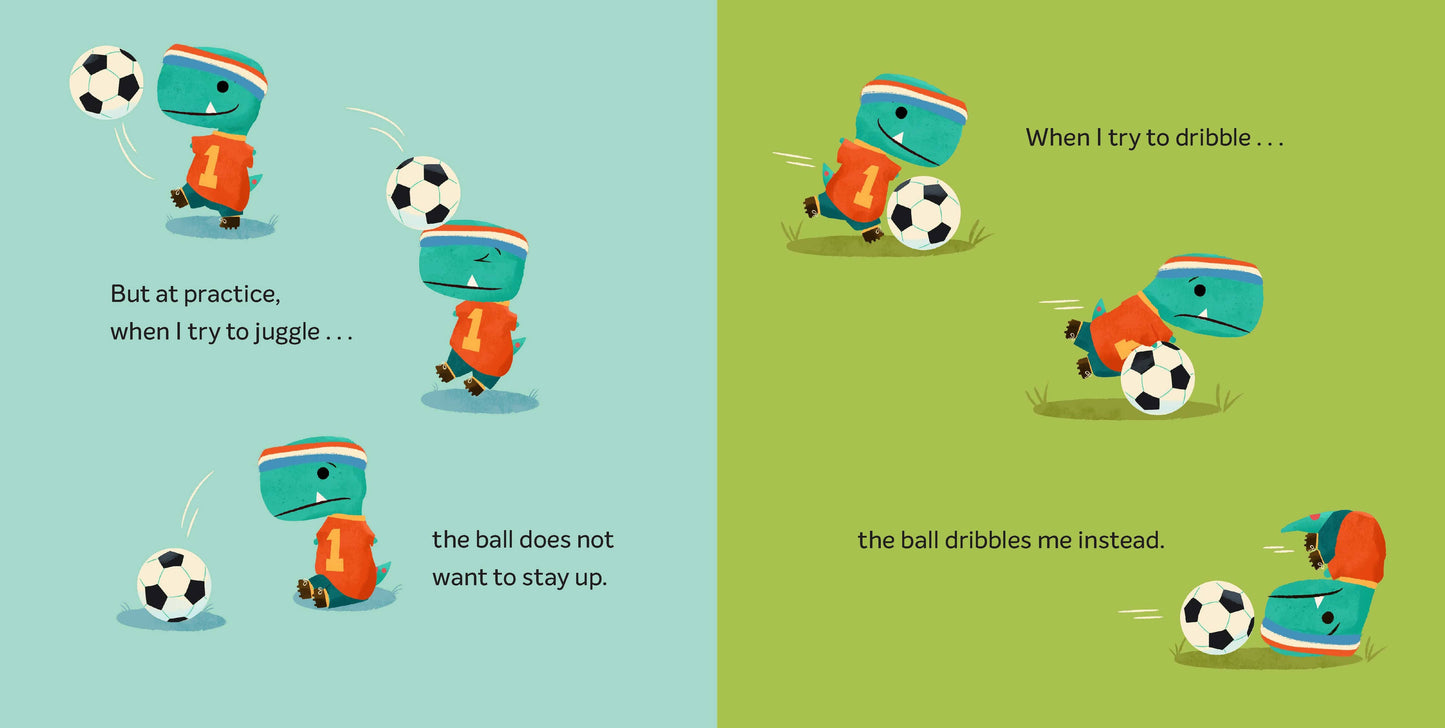 Tiny T. Rex Tries Soccer