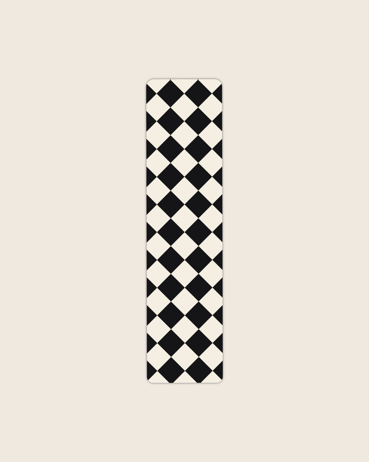 Black and Ivory Diamond Check Bookmark