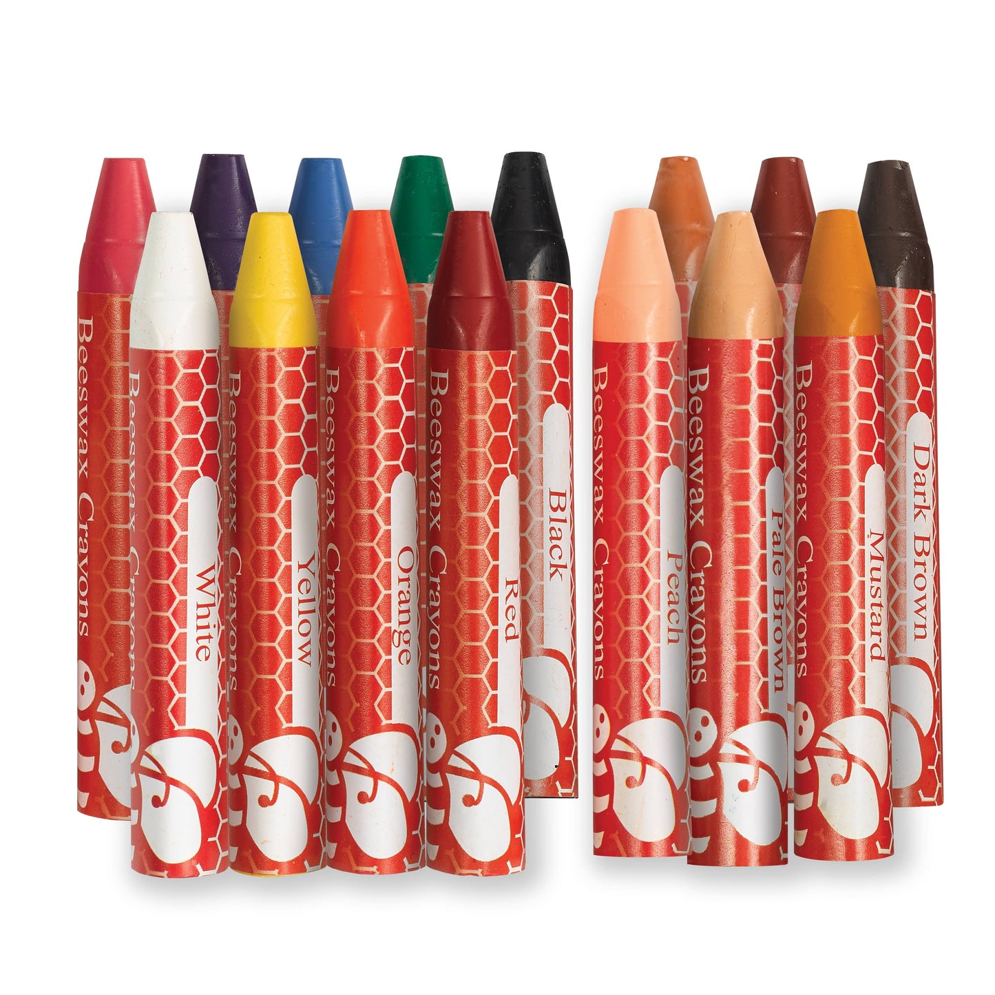 World Colors - 15 Beeswax Crayons with Skin Tones