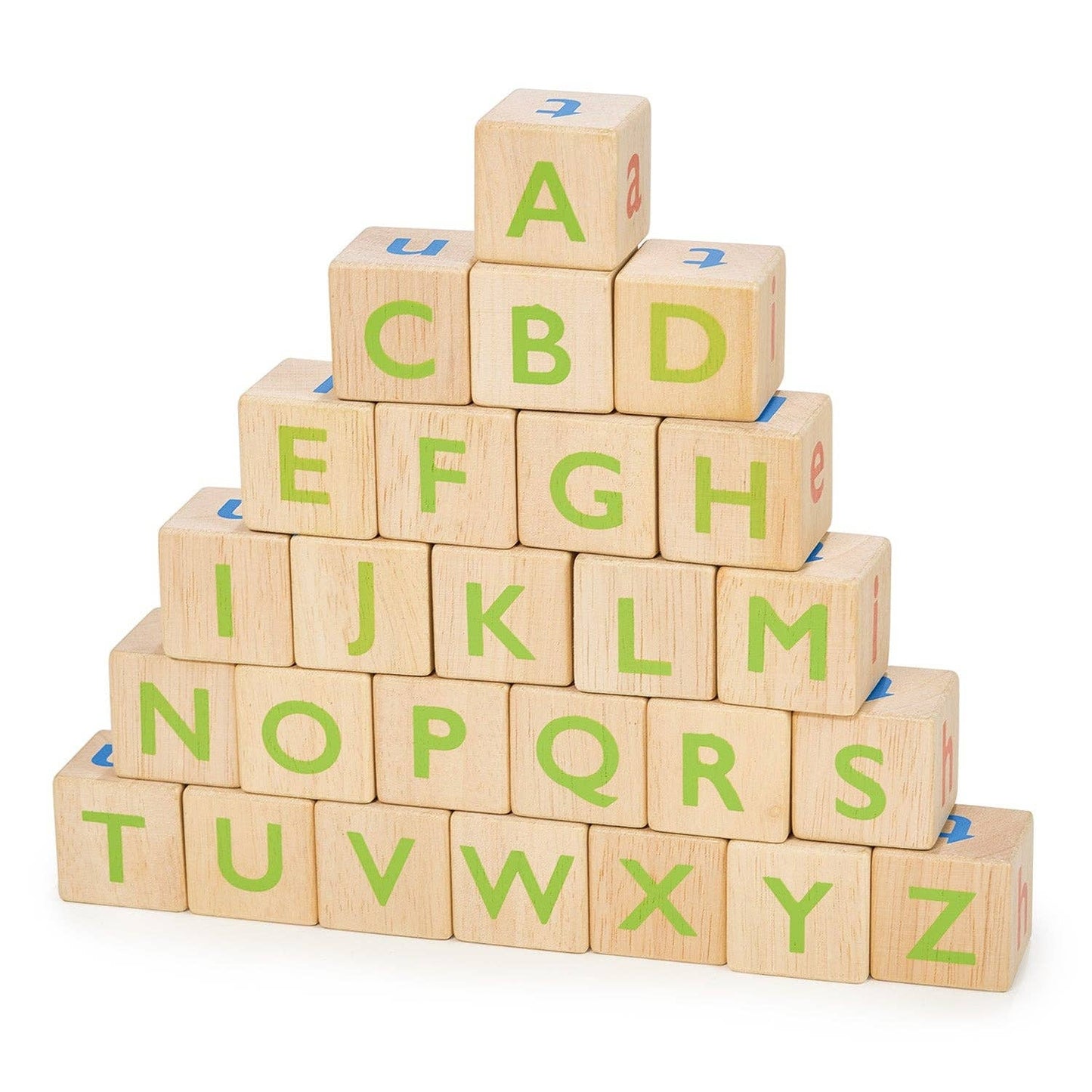 Mentari Wooden Alphabet Spelling Blocks