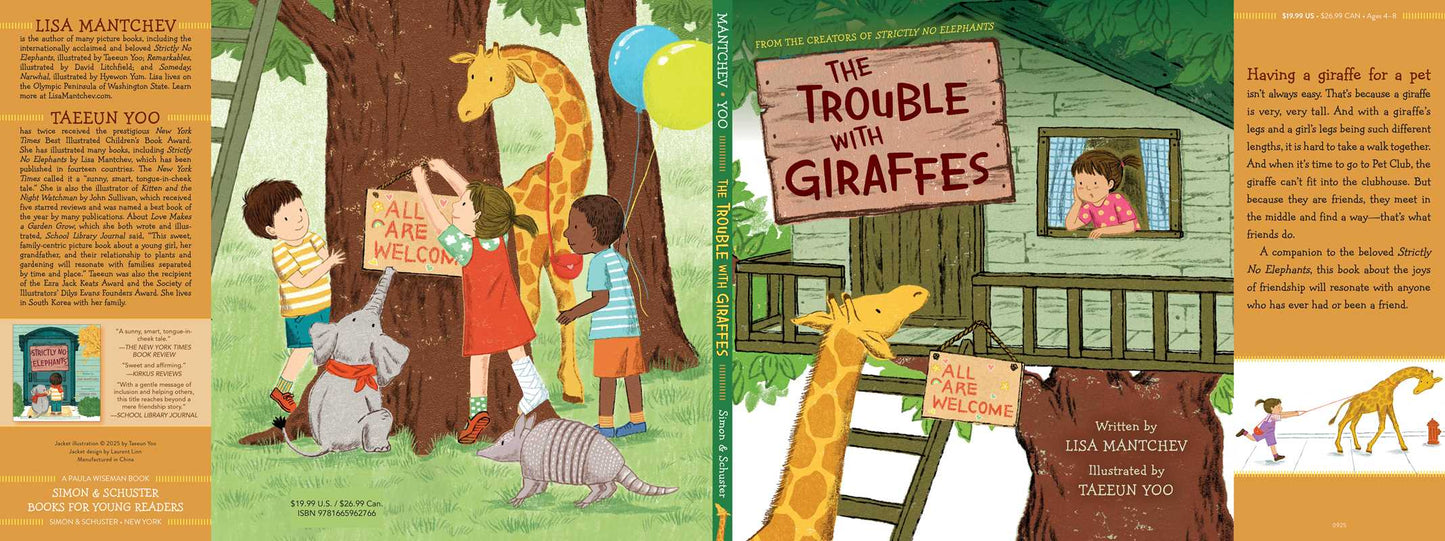 Trouble with Giraffes by Lisa Mantchev: Hardcover; 32 pages / English