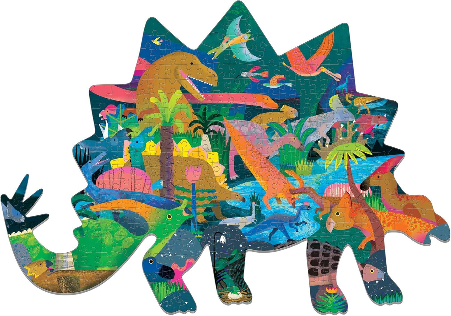 Mudpuppy 300 Piece Shaped Puzzle - Dinosaurs
