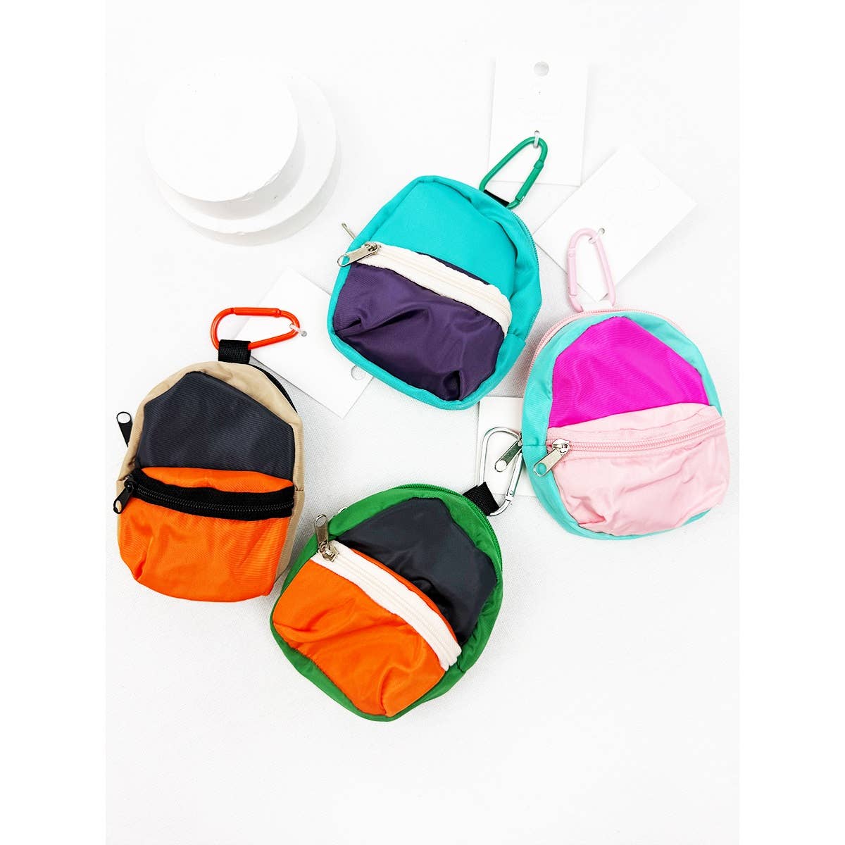 Back Pack Coin Keychain