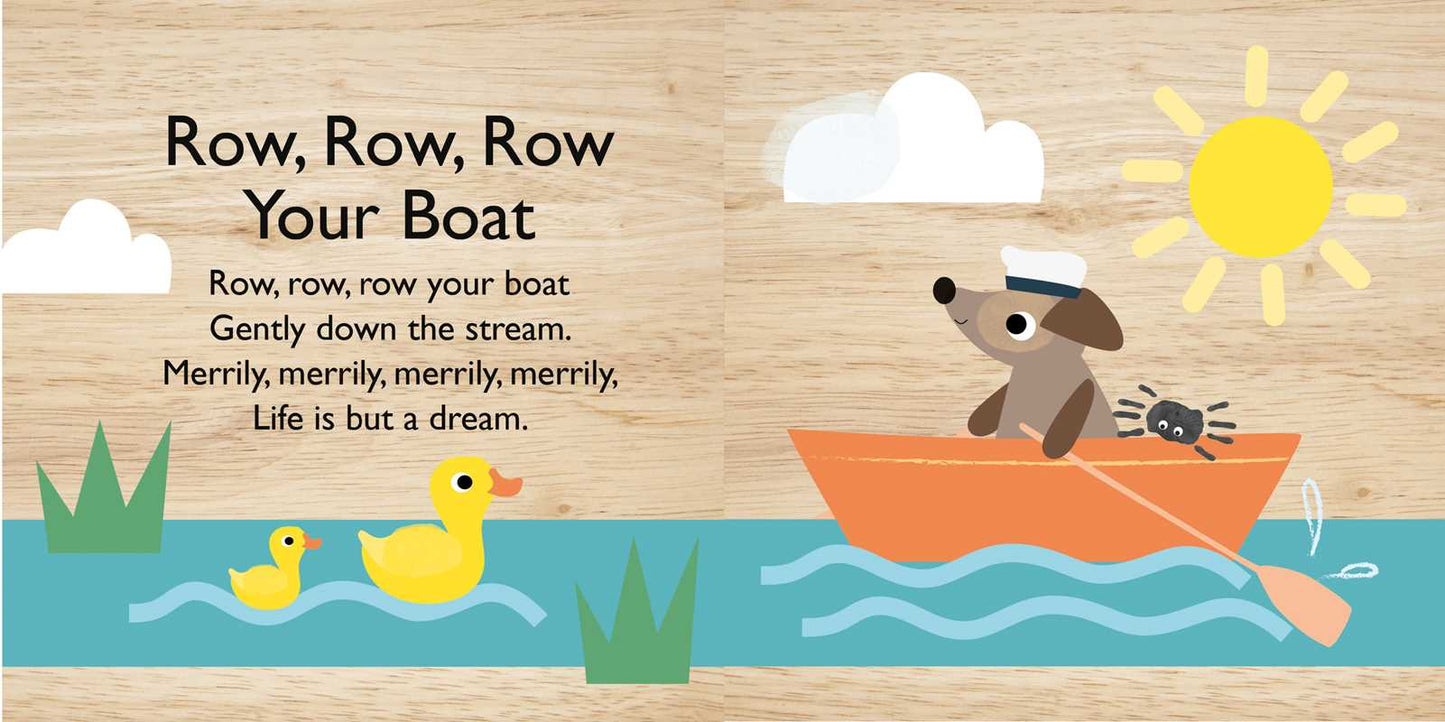 Touch and Trace Nursery Rhymes: Row, Row, Row Your Boat Bath Book & Baby Duck Gift Set by Editors of Silver Dolphin Books: Bath; 8 pages / English