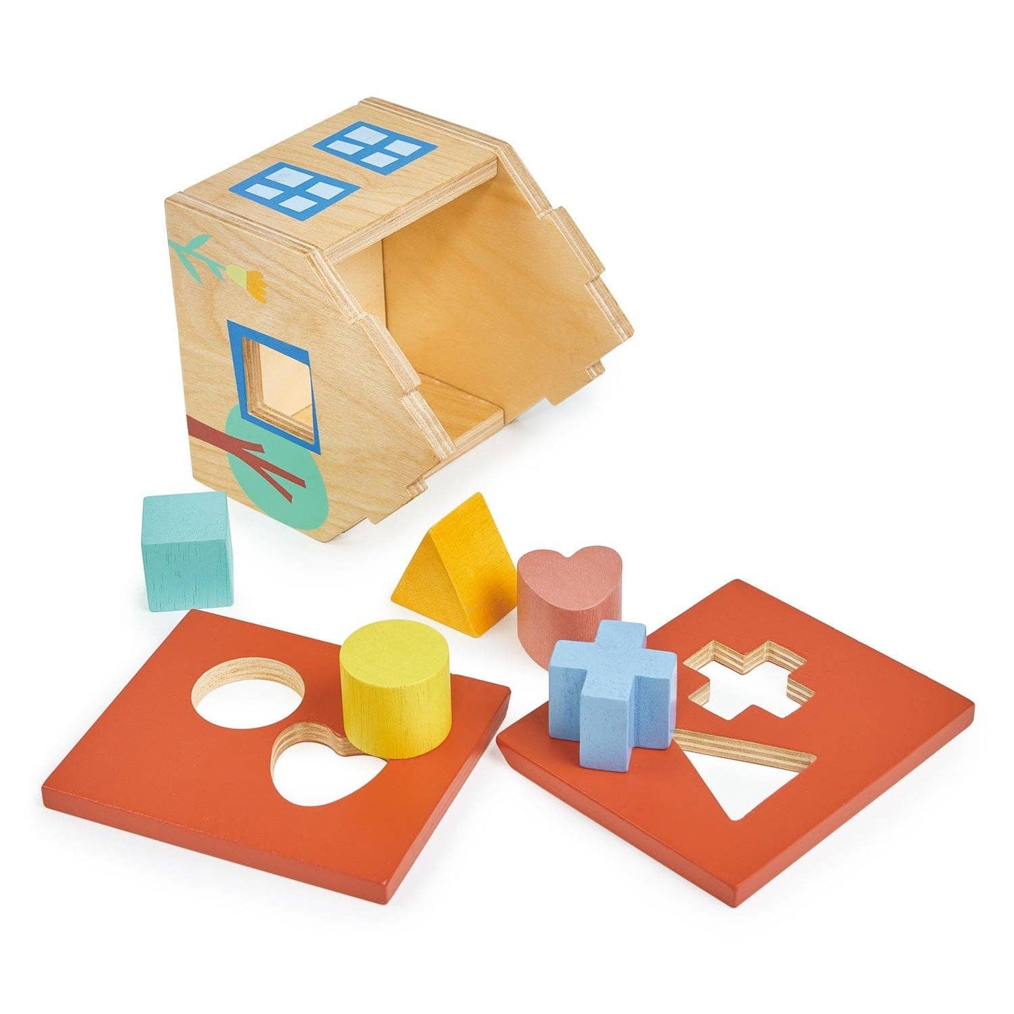 Mentari Wooden Shape Sorter House