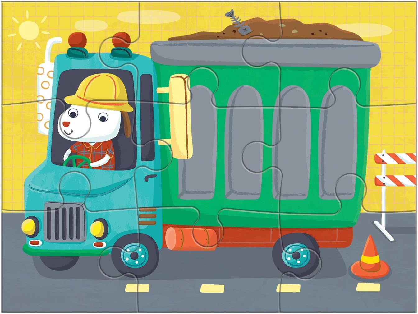 Mudpuppy 4 in a Box Puzzle Set: Transportation