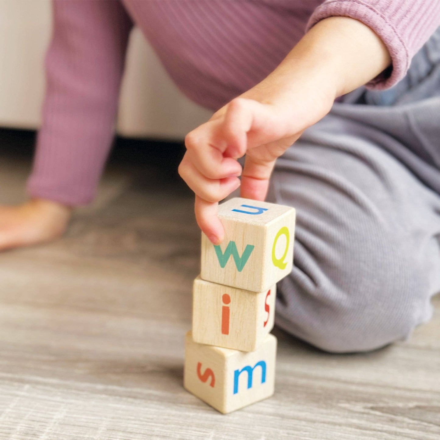 Mentari Wooden Alphabet Spelling Blocks