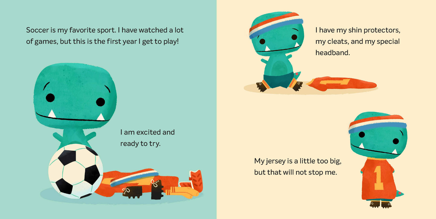 Tiny T. Rex Tries Soccer