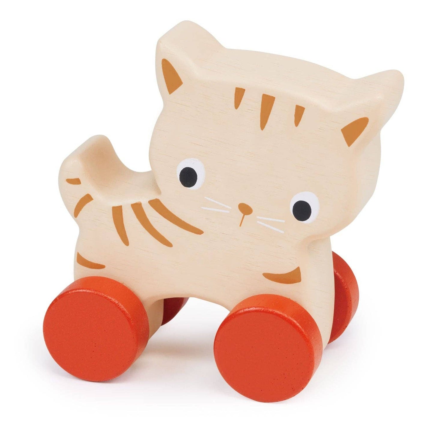 Mentari Wooden Kitten on Wheels