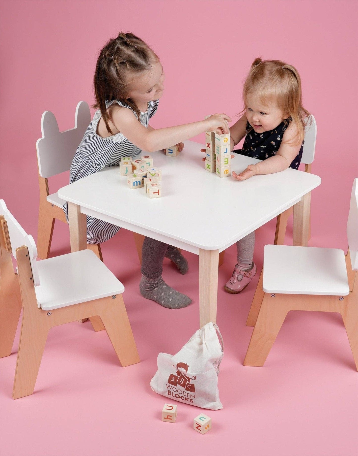 Mentari Wooden Alphabet Spelling Blocks