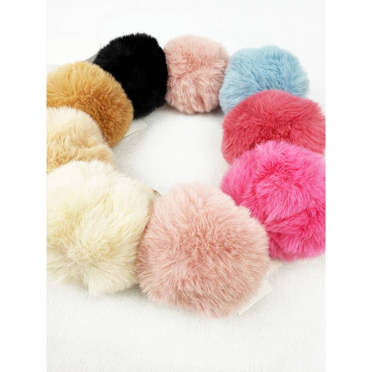 Soft Tone Pom Pom Keychain
