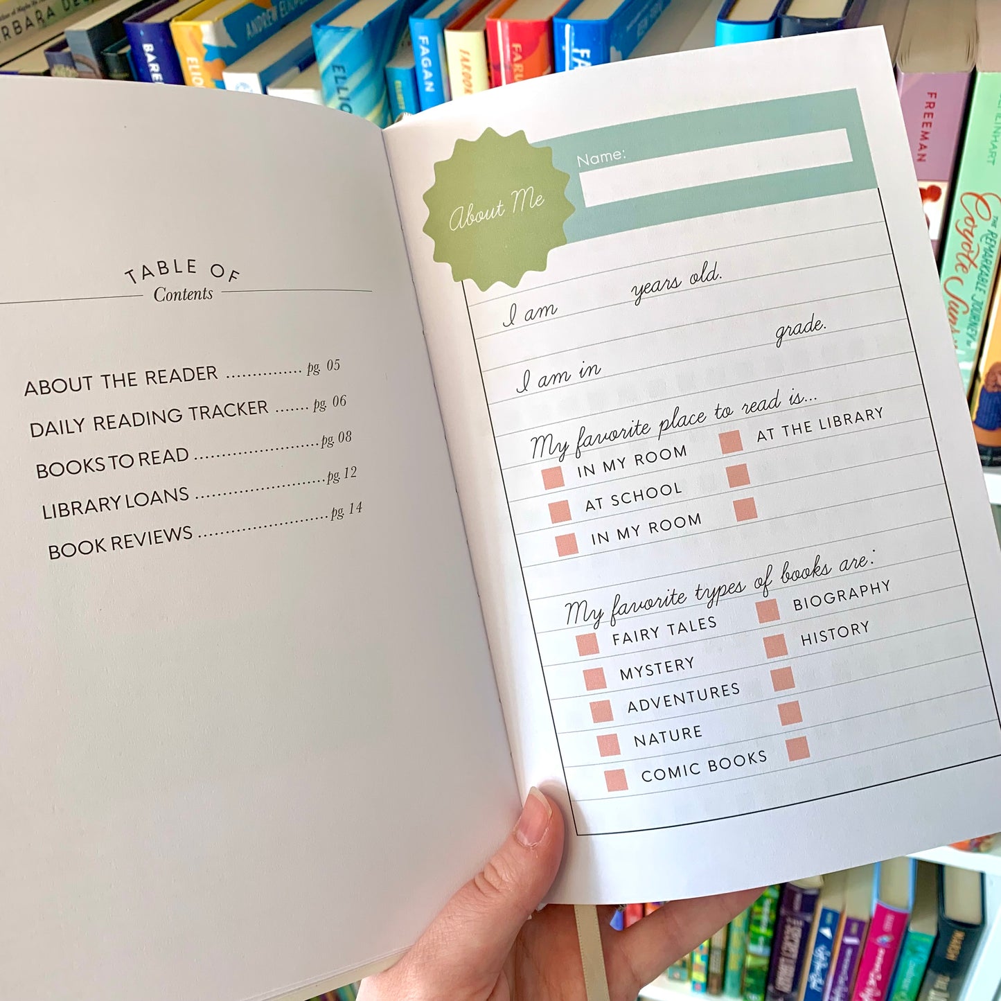 For the Love of Books: A Reading Journal for Kids