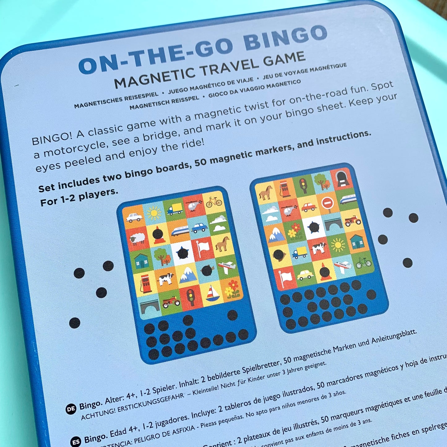 On-The-Go Bingo Magnetic Travel Game