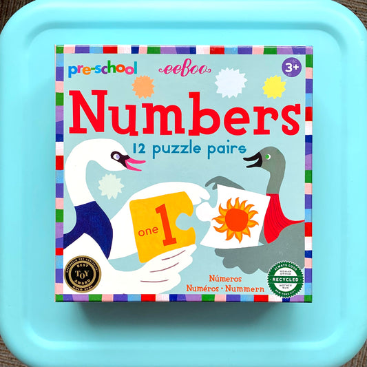 Preschool Numbers Puzzle Pairs