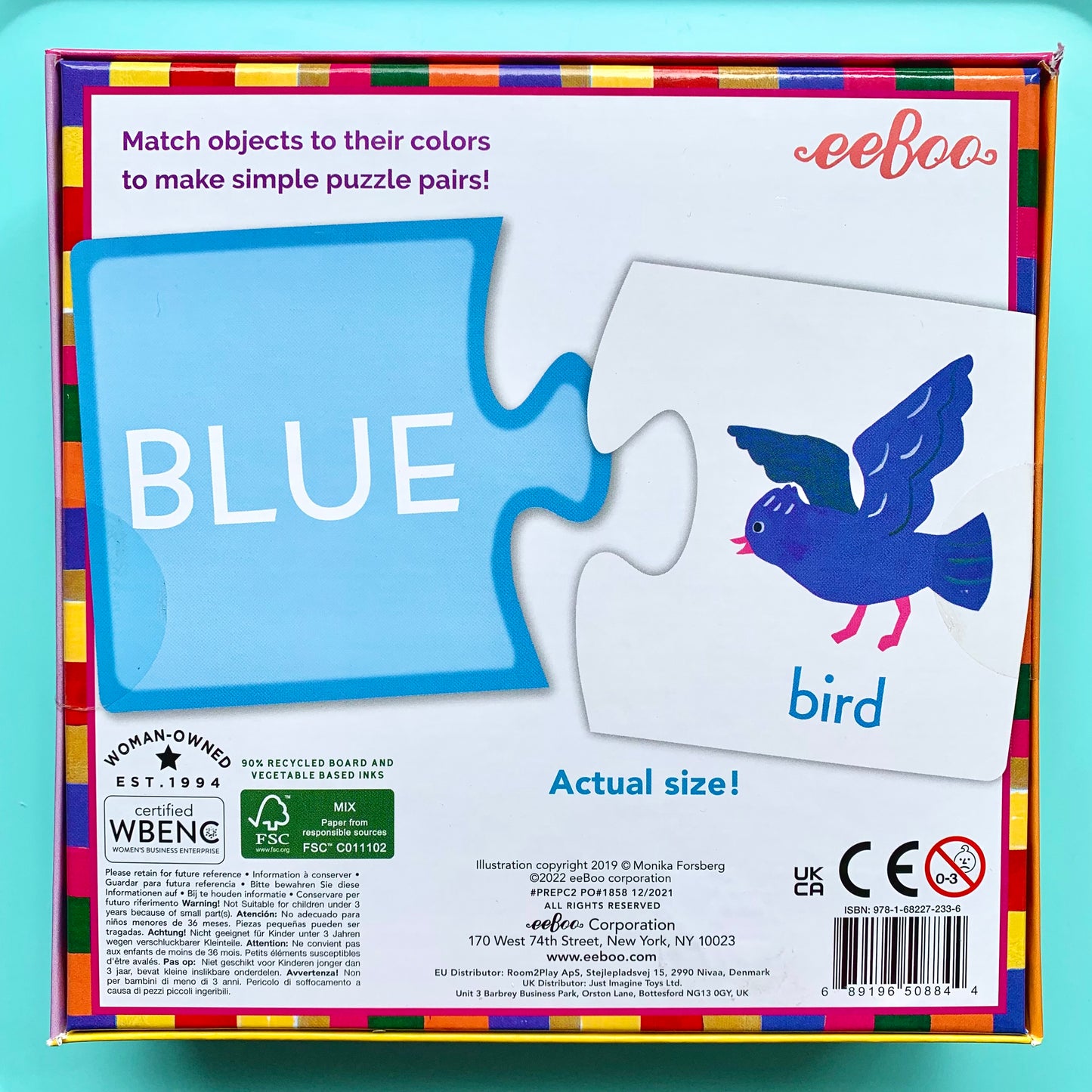 Preschool Colors Puzzle Pairs